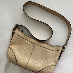 Vintage crossbody leather coach bag
